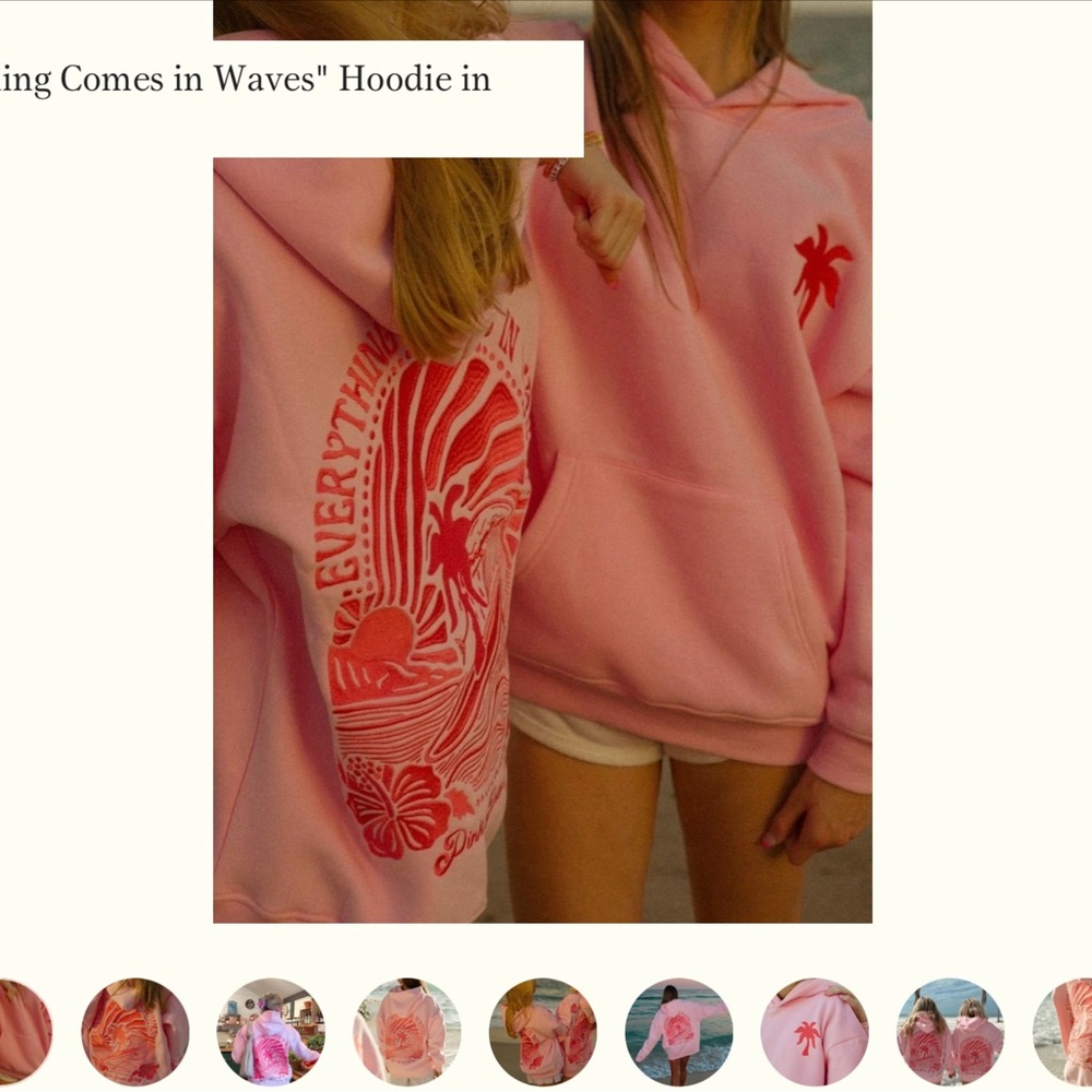 Pink Palm Puff! Worn only once! Excellent condition.